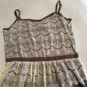 Lace babydoll tank